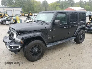 2019 Jeep Wrangler Unlimited Sahara with VIN 1C4HJXEG9KW531423, listed as a Copart auction lot 55577875 with 62,825 mi miles and Non repairable. Bid and sale history available at DreamBid. Image 1.