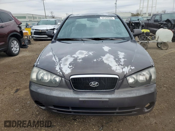 2002 Hyundai Elantra GLS with VIN KMHDN45D42U292698, listed as a Copart auction lot 52349925 with 99,424 mi miles and Salvage title. Bid and sale history available at DreamBid. Image 5.