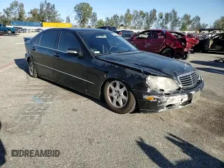 2001 Mercedes-Benz S-Class with VIN WDBNG70J61A199696, listed as a Copart auction lot 46324395 with 0 mi miles and Salvage Title. Bid and sale history available at carsss.com. Image 11.