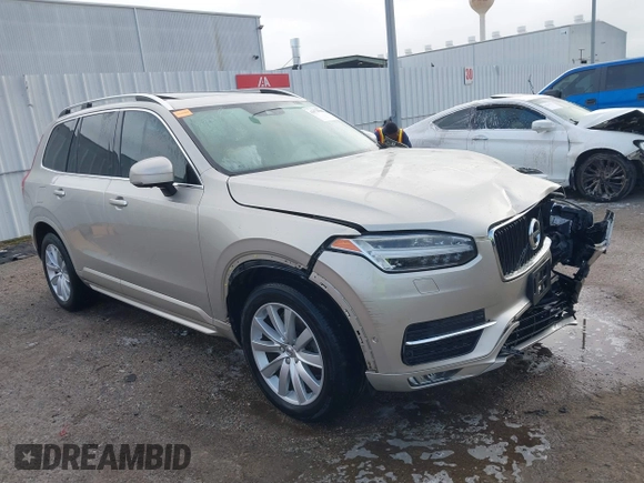 2016 Volvo XC90 T6 Momentum with VIN YV4A22PK7G1078794, listed as a IAAI auction lot 41874698 with 120,256 mi miles. Bid and sale history available at carsss.com. Image 1.
