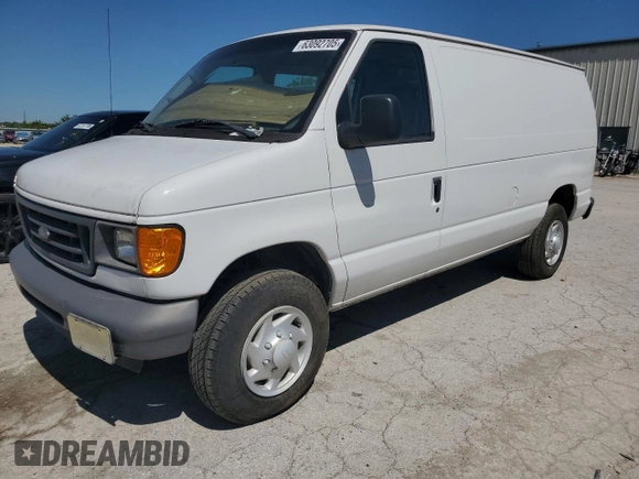 2007 Ford Econoline Cargo Commercial with VIN 1FTNE24W27DA89008, listed as a Copart auction lot 63092705 with 132,447 mi miles and Clean title. Bid and sale history available at DreamBid. Image 1.