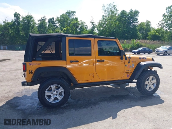 2013 Jeep Wrangler Unlimited Sport z VIN 1C4HJWDGXDL538395, wystawiony jako IAAI lot #42265264 z przebiegiem 154 080 mil mil oraz . Historia ofert i sprzedaży dostępna na DreamBid. Obrazek 14.