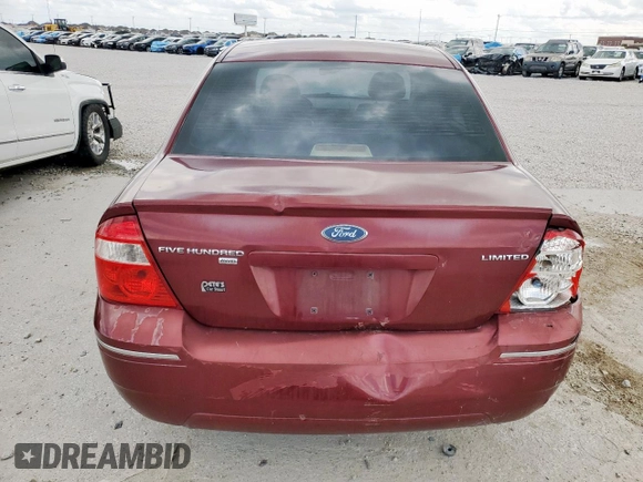 2005 Ford Five Hundred Limited с VIN 1FAFP281X5G149230, выставлен на аукционе Copart как лот 54117335 с пробегом 82 647 миль миль и Списание • Salvage title. История ставок и продаж доступна на DreamBid. Изображение 8.