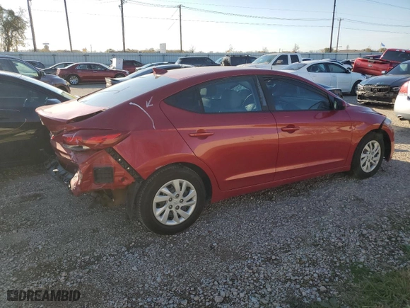 2017 Hyundai Elantra SE with VIN 5NPD74LF5HH191806, listed as a Copart auction lot 82829414 with 145,488 mi miles and Salvage Title. Bid and sale history available at carsss.com. Image 3.