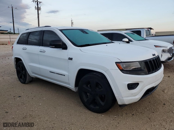 2014 Jeep Grand Cherokee Overland with VIN 1C4RJFCT7EC536222, listed as a Copart auction lot 54388805 with 101,345 mi miles and Clean Title. Bid and sale history available at carsss.com. Image 4.