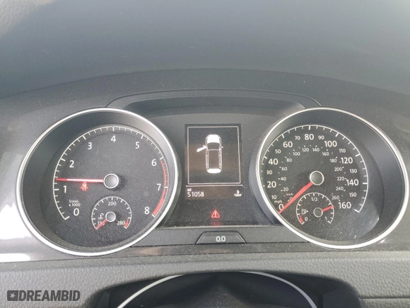 2018 Volkswagen Golf Alltrack S with VIN 3VWH17AU8JM764006, listed as a Copart auction lot 65767454 with 51,058 mi miles and Salvage Title. Bid and sale history available at carsss.com. Image 9.