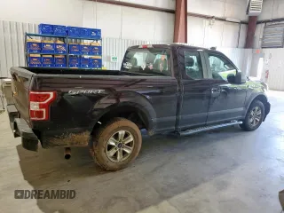 2019 Ford F-150 XL with VIN 1FTEX1CPXKKC48022, listed as a Copart auction lot 58789615 with 155,568 mi miles and Salvage title. Bid and sale history available at DreamBid. Image 3.