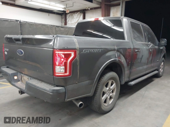 2017 Ford F-150 XL with VIN 1FTEW1CG2HKC91779, listed as a IAAI auction lot 42381248 with 186,376 mi miles and . Bid and sale history available at DreamBid. Image 4.
