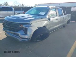2024 Chevrolet Silverado 1500 Custom with VIN 3GCPDBEK8RG107525, listed as a IAAI auction lot 41262199 with 16,985 mi miles and . Bid and sale history available at DreamBid. Image 2.