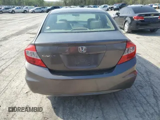 2012 Honda Civic EX with VIN 19XFB2F84CE323959, listed as a Copart auction lot 54583645 with 199,528 mi miles and Salvage Title. Bid and sale history available at DreamBid. Image 6.