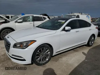 2017 Genesis G80 3.8L with VIN KMHGN4JE8HU174755, listed as a Copart auction lot 74016974 with 0 mi miles and Non Repairable. Bid and sale history available at carsss.com. Image 1.
