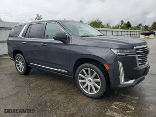 2022 Cadillac Escalade Premium Luxury Platinum with VIN 1GYS4DKL8NR201234, listed as a Copart auction lot 47799635 with 27,893 mi miles and Clean Title. Bid and sale history available at carsss.com. Image 4.