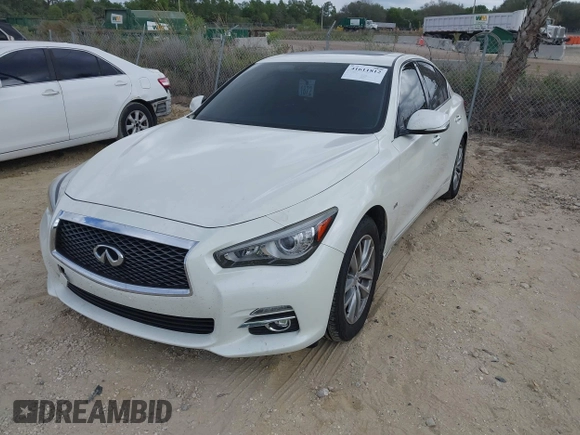 2017 Infiniti Q50 Signature Edition with VIN JN1EV7AP8HM736610, listed as a IAAI auction lot 41611812 with 59,889 mi miles and . Bid and sale history available at DreamBid. Image 18.