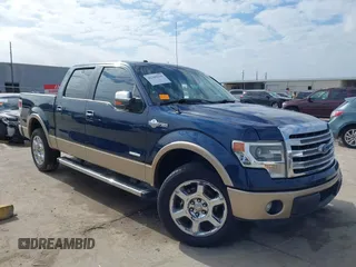 2014 Ford F-150 XL with VIN 1FTFW1CT0EKE52627, listed as a IAAI auction lot 41204141 with 134,930 mi miles and . Bid and sale history available at DreamBid. Image 1.