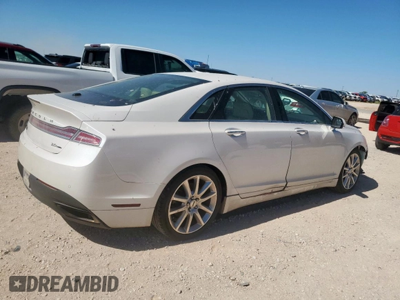2015 Lincoln MKZ with VIN 3LN6L2G96FR619658, listed as a Copart auction lot 57562025 with 157,391 mi miles and Salvage title. Bid and sale history available at DreamBid. Image 3.