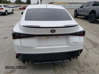 2023 Lexus IS with VIN JTHAP1D28P5003371, listed as a Copart auction lot 62139904 with 15,662 mi miles and Salvage Title. Bid and sale history available at carsss.com. Image 6.