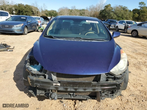 2013 Hyundai Elantra GLS PZEV with VIN 5NPDH4AE5DH389609, listed as a Copart auction lot 46397655 with 171,940 mi miles and Clean Title. Bid and sale history available at carsss.com. Image 5.
