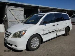 2005 Honda Odyssey LX z VIN 5FNRL38215B131758, wystawiony jako Copart lot #55280795 z przebiegiem 227 684 mil mil oraz Szkoda całkowita • Salvage title. Historia ofert i sprzedaży dostępna na DreamBid. Obrazek 1.