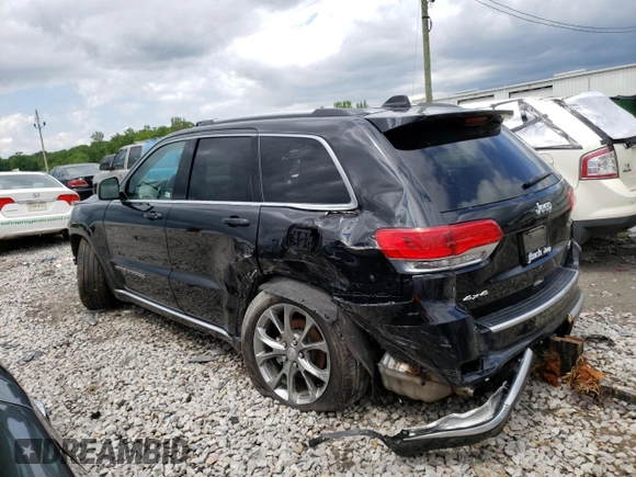 2021 Jeep Grand Cherokee Summit with VIN 1C4RJFJT2MC890473, listed as a Copart auction lot 48810223 with 19,315 mi miles and Salvage Title. Bid and sale history available at carsss.com. Image 2.