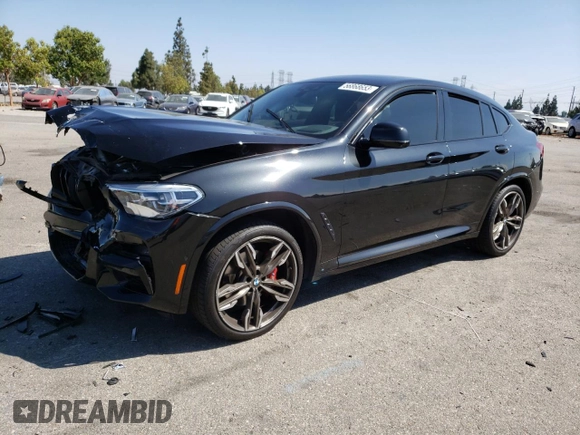 2021 BMW X4 M40i with VIN 5UX2V5C01M9F81840, listed as a Copart auction lot 56868653 with 0 mi miles. Bid and sale history available at carsss.com. Image 1.