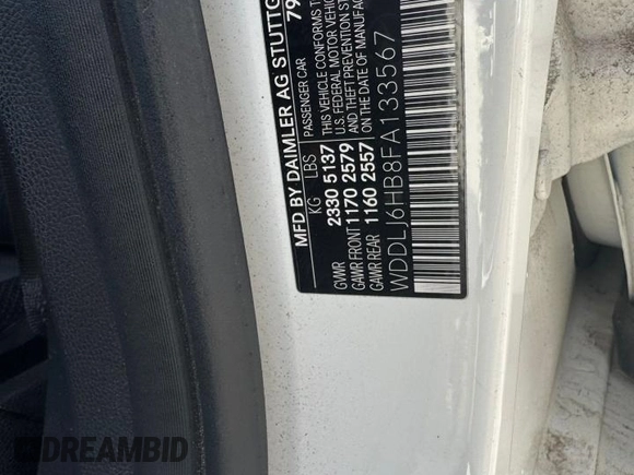 2015 Mercedes-Benz CLS 400 with VIN WDDLJ6HB8FA133567, listed as a Copart auction lot 87459854 with 114,576 mi miles and Clean title. Bid and sale history available at DreamBid. Image 10.