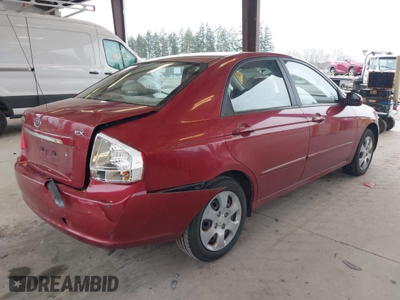 2009 Kia Spectra LX z VIN KNAFE222195667582, wystawiony jako IAAI lot #41836327 z przebiegiem 96 745 mil mil oraz . Historia ofert i sprzedaży dostępna na DreamBid. Obrazek 4.