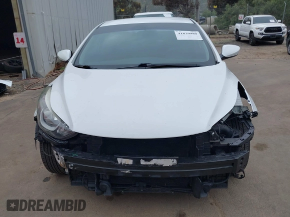2016 Hyundai Elantra SE with VIN 5NPDH4AE6GH775864, listed as a IAAI auction lot 41870980 with 110,886 mi miles. Bid and sale history available at carsss.com. Image 12.