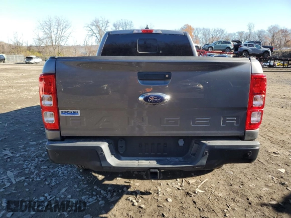 2021 Ford Ranger XL with VIN 1FTER1FH3MLD29200, listed as a Copart auction lot 82460154 with 38,096 mi miles and Salvage Title. Bid and sale history available at carsss.com. Image 6.