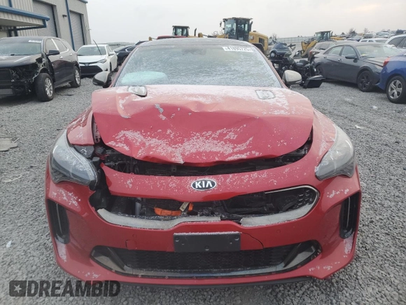 2020 Kia Stinger GT2 with VIN KNAE55LC6L6076511, listed as a Copart auction lot 41895725 with 62,808 mi miles and Salvage Title. Bid and sale history available at carsss.com. Image 5.