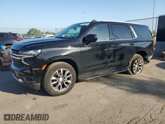 2021 Chevrolet Tahoe LT z VIN 1GNSKNKD1MR375761, wystawiony jako Copart lot #61756355 z przebiegiem 40 160 mil mil oraz Szkoda całkowita • Salvage title. Historia ofert i sprzedaży dostępna na DreamBid. Obrazek 1.