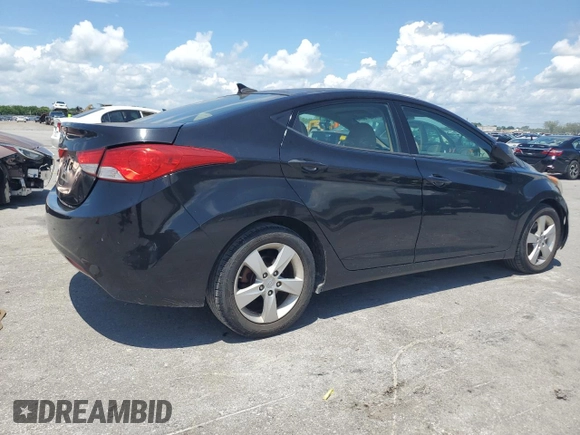 2013 Hyundai Elantra GLS with VIN 5NPDH4AE3DH270151, listed as a Copart auction lot 64808375 with 129,193 mi miles and Clean title. Bid and sale history available at DreamBid. Image 3.