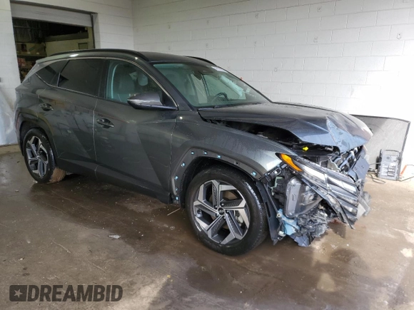 2022 Hyundai Tucson SEL with VIN 5NMJC3AEXNH133590, listed as a Copart auction lot 44133265 with 61,290 mi miles and Salvage Title. Bid and sale history available at carsss.com. Image 4.