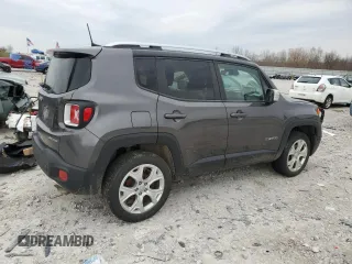 2018 Jeep Renegade Limited with VIN ZACCJBDB1JPG97532, listed as a Copart auction lot 52162345 with Not provided miles and Clean title. Bid and sale history available at DreamBid. Image 3.