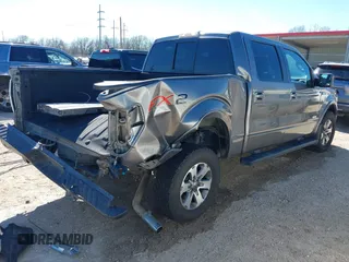 2012 Ford F-150 XL with VIN 1FTFW1CT6CFC16540, listed as a IAAI auction lot 41596952 with 76,698 mi miles. Bid and sale history available at carsss.com. Image 4.