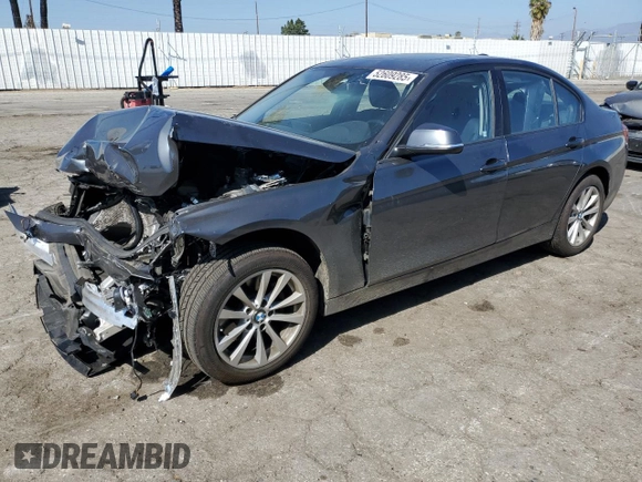 2018 BMW 3 Series 320i with VIN WBA8A9C51JAD26901, listed as a Copart auction lot 52609285 with 36,344 mi miles and Salvage Title. Bid and sale history available at carsss.com. Image 1.