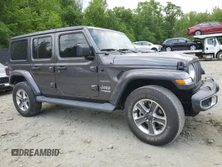 2021 Jeep Wrangler Unlimited Sahara с VIN 1C4HJXEN2MW645748, выставлен на аукционе Copart как лот 56001495 с пробегом 88 737 миль миль и Списание • Salvage title. История ставок и продаж доступна на DreamBid. Изображение 4.