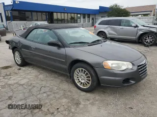 2005 Chrysler Sebring with VIN 1C3EL45X15N656183, listed as a Copart auction lot 58348475 with Not provided miles and Salvage title. Bid and sale history available at DreamBid. Image 4.