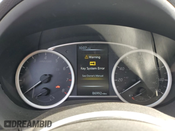 2017 Nissan Sentra SV with VIN 3N1AB7AP2HL707427, listed as a Copart auction lot 54878735 with 86,992 mi miles and Salvage Title. Bid and sale history available at DreamBid. Image 9.