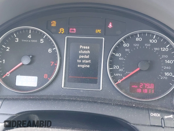 2006 Audi A4 with VIN WAUDH98EX6A131208, listed as a IAAI auction lot 41207598 with 181,811 mi miles and . Bid and sale history available at DreamBid. Image 15.