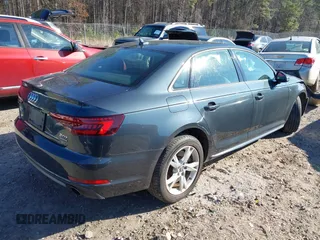2018 Audi A4 Premium with VIN WAUDNAF47JA019737, listed as a IAAI auction lot 41506511 with 49,605 mi miles. Bid and sale history available at carsss.com. Image 4.