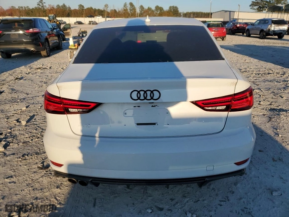 2018 Audi A3 Sedan Premium with VIN WAUAUGFF8J1005615, listed as a Copart auction lot 79973884 with 26,679 mi miles and Salvage Title. Bid and sale history available at carsss.com. Image 6.