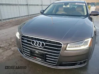 2015 Audi A8 L 4.0T with VIN WAU32AFD9FN032185, listed as a Copart auction lot 82922154 with 44,766 mi miles and Salvage Title. Bid and sale history available at carsss.com. Image 14.