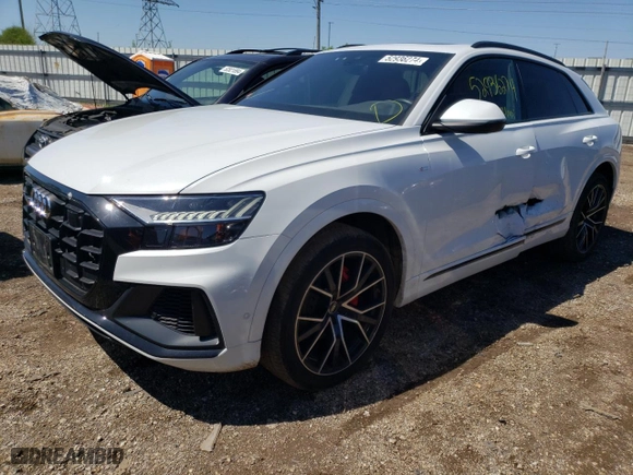 2022 Audi Q8 Premium Plus with VIN WA1EVBF1XND024495, listed as a Copart auction lot 52936274 with 18,494 mi miles and Salvage Title. Bid and sale history available at carsss.com. Image 1.