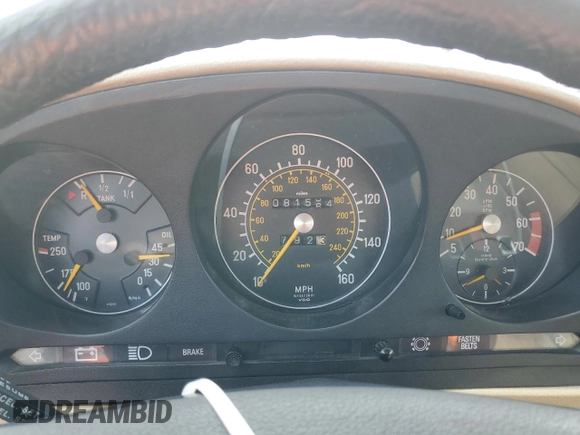 1978 Mercedes-Benz SL with VIN 10704412046380, listed as a Copart auction lot 56873355 with 81,564 mi miles and Clean title. Bid and sale history available at DreamBid. Image 9.
