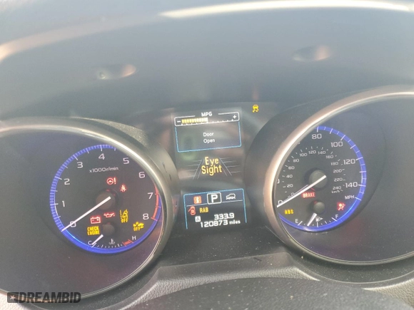 2017 Subaru Outback Touring with VIN 4S4BSATC7H3352870, listed as a Copart auction lot 44133425 with 120,873 mi miles and Salvage Title. Bid and sale history available at carsss.com. Image 9.