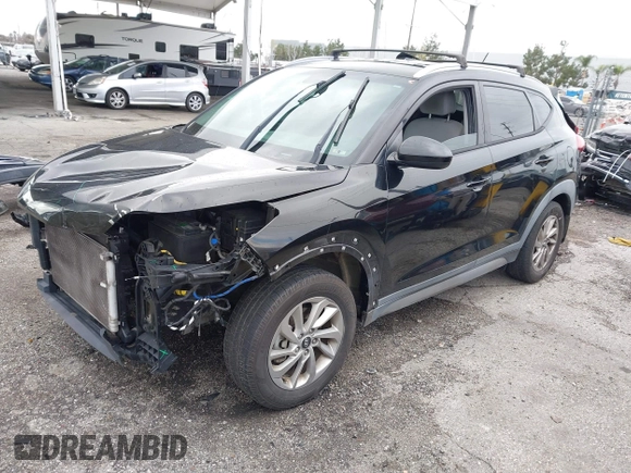 2017 Hyundai Tucson SE with VIN KM8J33A48HU276120, listed as a IAAI auction lot 41731715 with 108,486 mi miles. Bid and sale history available at carsss.com. Image 2.
