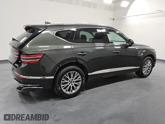 2025 Genesis GV80 Standard with VIN KMUHFESB8SU236496, listed as a Copart auction lot 64112645 with 14,668 mi miles and Clean title. Bid and sale history available at DreamBid. Image 3.