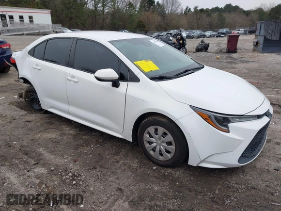 2020 Toyota Corolla L with VIN 5YFDPRAEXLP106963, listed as a IAAI auction lot 41343163 with 62,586 mi miles and . Bid and sale history available at DreamBid. Image 1.