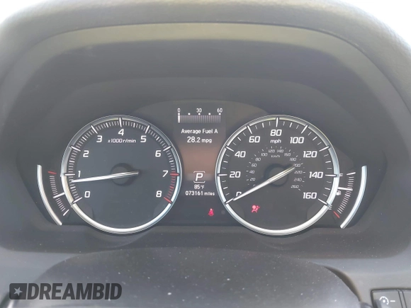 2018 Acura TLX w/Technology Pkg with VIN 19UUB1F59JA003755, listed as a IAAI auction lot 41579263 with 73,161 mi miles. Bid and sale history available at carsss.com. Image 7.