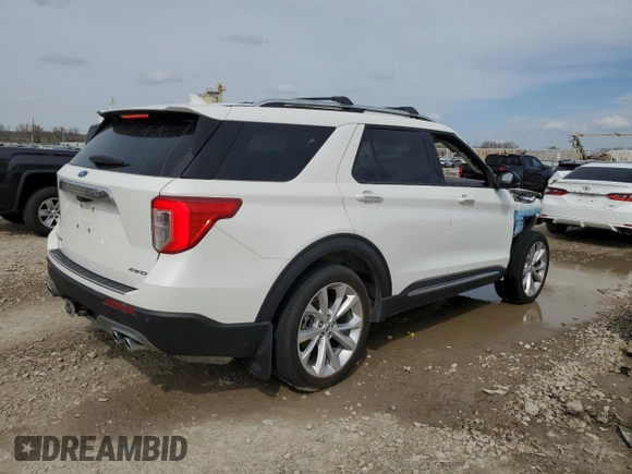 2022 Ford Explorer Platinum with VIN 1FM5K8HC0NGC02750, listed as a Copart auction lot 51344445 with 71,848 mi miles and Salvage Title. Bid and sale history available at carsss.com. Image 3.